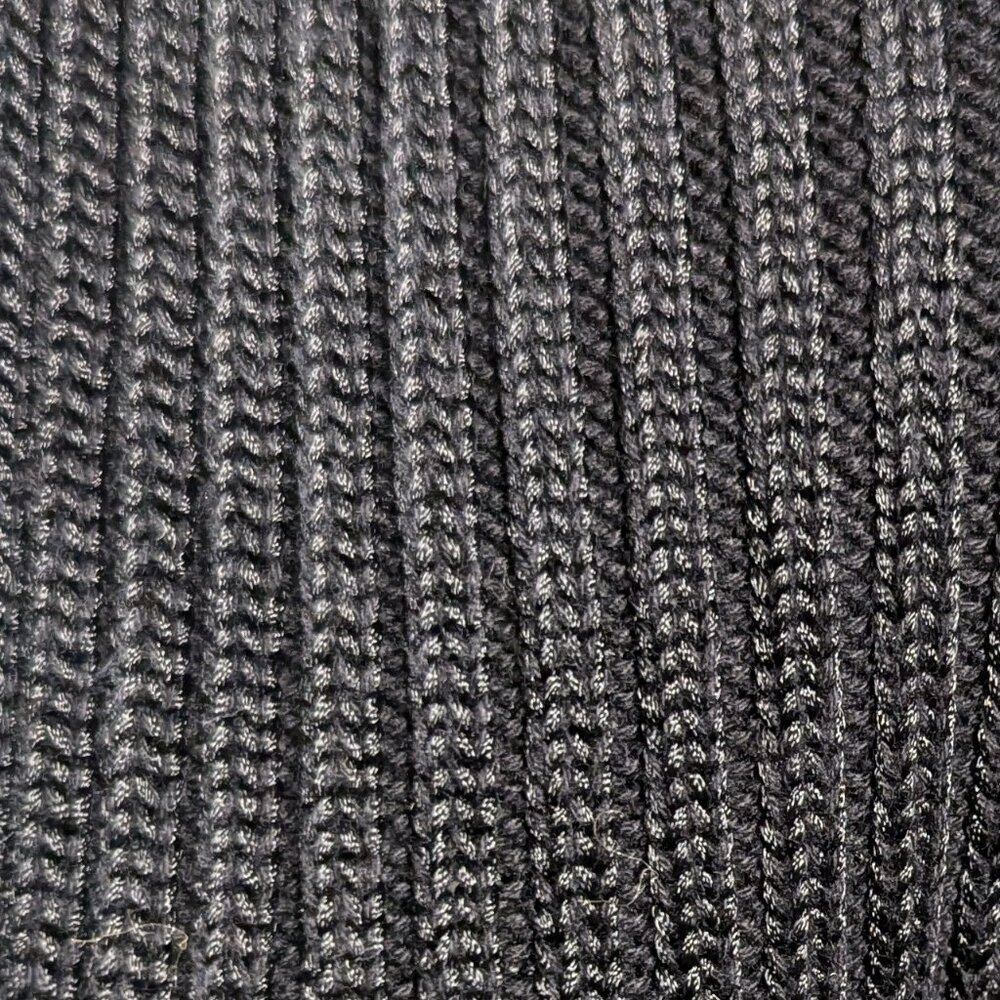 Black Ribbed Knit Shrug - Picture 2 of 4